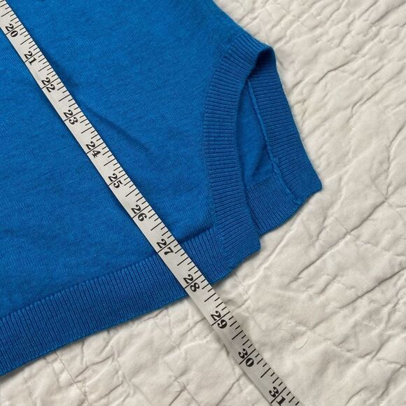 Galette Blue V-Neck Sweater size Medium - Picture 7 of 7